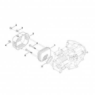 F - Шумоглушитель (Бензиновый двигатель Stihl EVC 200.3 C (EVC200-0006), 63380111830)