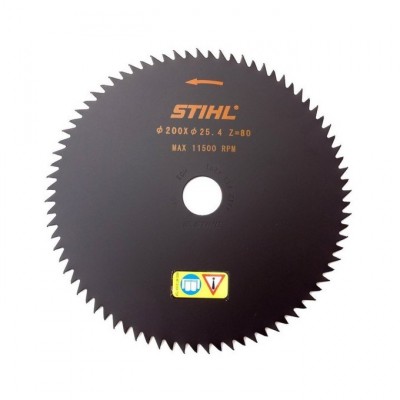 Пильный диск с остроугольными зубьями Stihl, 200 мм, для мотокос FS 120/130/250